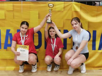 Bronzérmet szereztek a kalocsai lányok az asztalitenisz Diákolimpia országos döntőjén