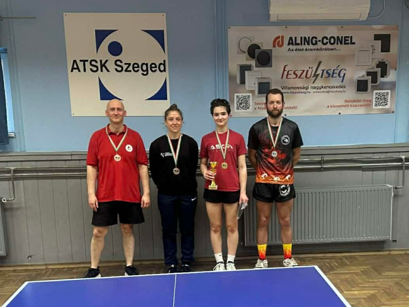Kalocsai sikerek az pingpong asztaloknál – arany, ezüst és bronz a fiataloktól