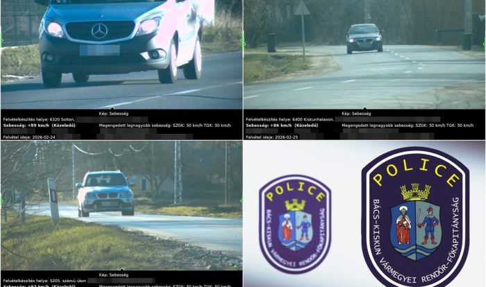 Közel ezer gyorshajtó egy hét alatt – súlyos számokat közölt a közlekedésrendészet
